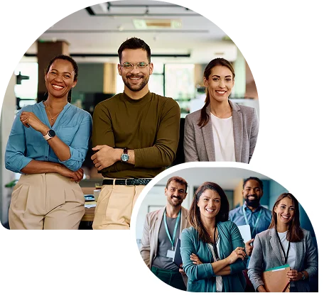 Diverse team of professionals